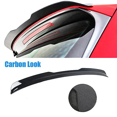 $37.90 • Buy Fit For 12-17 VW GOLF 7 MK7 GTI R Roof Spoiler Extension Gurney Flap Carbon Look