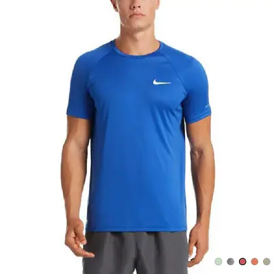 Nike Swim Hydroguard T-Shirt Dri Fit Mens M L XL UPF40 Nike T Blue Gray Navy Red • $21.89