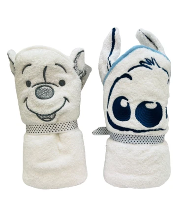 £18.87 • Buy Disney Stitch & Winnie The Pooh Baby Hooded Towel Soft Bath Towels 75x75cm New