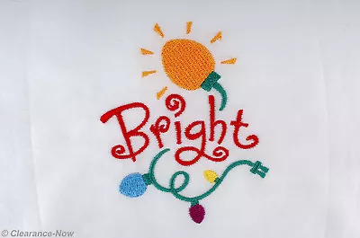 Christmas Machine Embroidery  Bright  Lights 4  Craft / Quilt Block New 7387 • $10.95