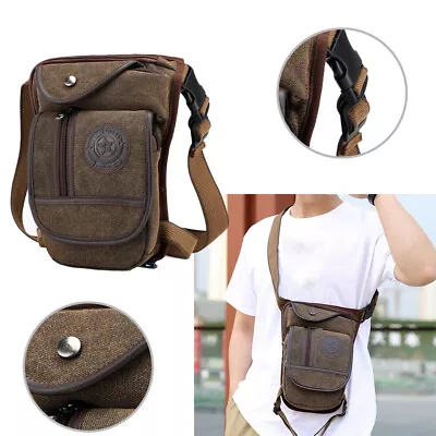 Men's Bum Bag Hip Fanny Pack Tactical Military Waist Thigh Drop Leg Bag Sports • $29.65