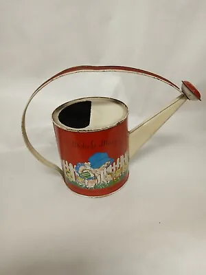 Vintage T. Cohn Inc. Tin Litho Mistress Mary Toy Watering Can • $34.99