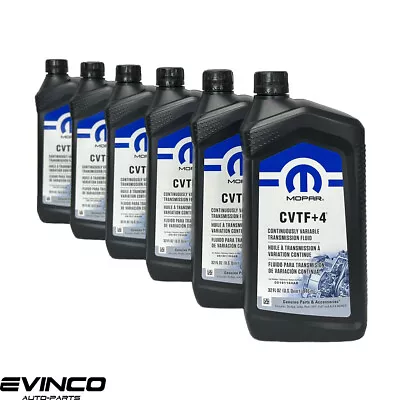 Mopar CVTF+4 Transmission Fluid Chrysler Jeep Dodge CVT Case 6 Quarts • $74.96