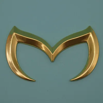 Car 3D Metal Golden Bat Batman Front Rear M Emblem Logo Badge Decal For Mazda • $11.13
