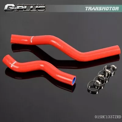 Silicone Radiator Hose+Clamps Kit Red Fit For 2001-2005 Honda Civic D17 1.7L  • $19.98