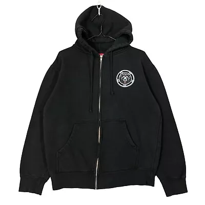 MNWKA MISHKA Zip Up Hoodie Sweatshirt Men's Small Black Death Adders Bear Logo • $29.95