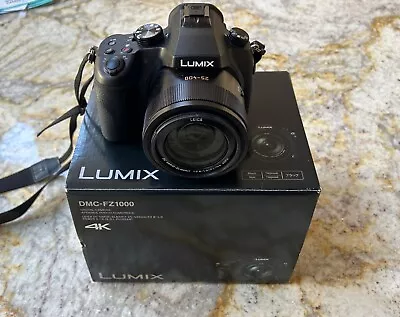 Panasonic LUMIX DMC-FZ1000 20.1 MP Bridge Digital Camera - Black  - Bundle  • £200