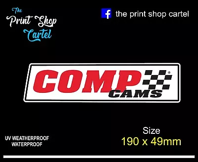 COMP CAMS  STICKER / DECAL  Toolbox Mancave  V8 Esky Holley  Carby  Ute • $6