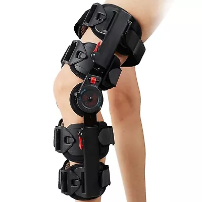 Hinged ROM Post Op Knee Brace For ACL MCL PCL Injury Stabilizer After Surgery • $39.95