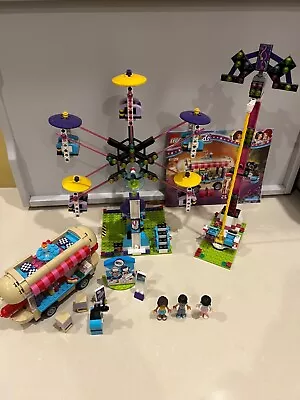 Lego Friends Sets 41130: Amusement Park Ferris Wheel & 41129 Hot Dog Van • $54.99