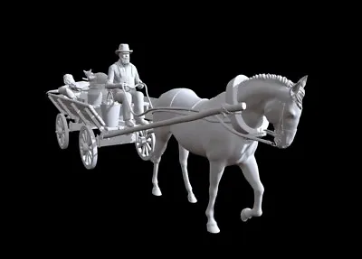 3D Printing Model Of World War Ii European Horse Drawn Cart Farmer Market • $24.31