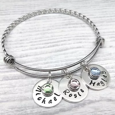 Mum / Grandma Name Bracelet Gift Family Grandmother Mother Grandchildren • $11.18