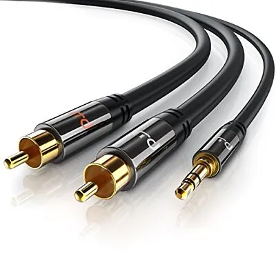 £10.12 • Buy Primewire - 2m HQ 3.5mm Stereo Jack To 2 RCA Phono Y Audio Cable - RCA Connector