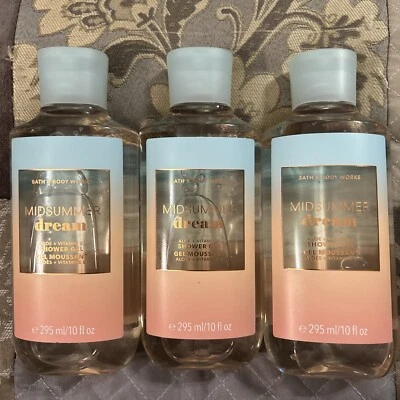 $29.75 • Buy 3 X Bath & And Body Works Midsummer Dream Shower Gel Body Wash 10 Fl. Oz. NEW!