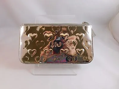 Marc By Marc Jacobs Mirror Silver Embossed Heart Wristlet Limited Edition • $29.99