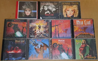 CD - Meatloaf / Bonnie Tyler - CD Bundle - 11 Albums - #712 • £20