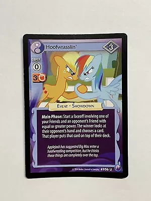 2014 My Little Pony Premiere Cards Enterplay Hasbro - Hoofwrasslin' #106 • $1.13