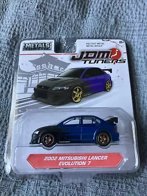 2017 Jada JDM Tuners 2002 Mitsubishi Lancer Evolution 7 1:64 Metals Diecast MOC • $9.98