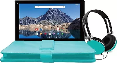 Ematic EGQ235SKTL 10  16GB Quad-Core Tablet With Android 7.1 (Nougat) + Bundle • $41.17