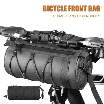 Bike Front Handlebar Bag Waterproof Bicycle Front Frame Tube Bag Cycling Outdoor • £10.80