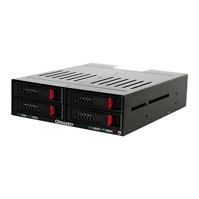 4 Bay 2.5” Mobile Rack Cage Mount For 5.25  Drive Bays HDD • $44.94