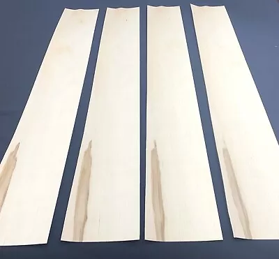 Maple Wood Veneer: 4 Sheets 1/16  Thick ( 54.5  X 6.5  ) 9.5 Sq Ft • $38.99