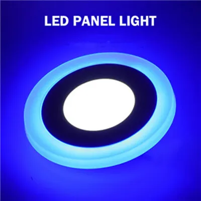 £6.59 • Buy Dual Color LED Ceiling Light Recessed Ultra Slim Panel Down Lights Spotlight