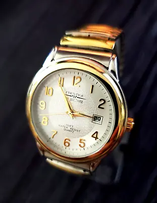 RARE Pristine Vintage WALTHAM Prestige 1980's Quartz Datejust Retro Men's Watch • $209.99