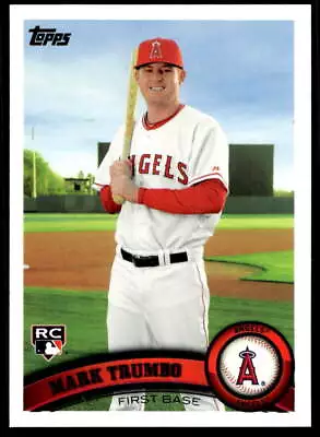 2011 Topps 57 Mark Trumbo Los Angeles Angels Rookie Baseball Card • $1.50