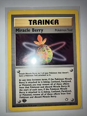 Pokémon TCG Miracle Berry Neo Genesis 94 Regular 1st Edition Uncommon • $1.50