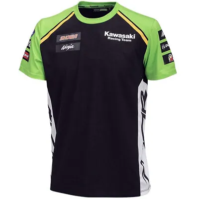 Kawasaki Genuine WSBK 2024 T-Shirt Short Sleeved With KRT & Ninja Racing Logos • £42.32