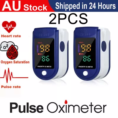 2PCS Oximeter Oxygen Saturation Monitor Digital Finger Pulse Oxymeter Heart Rate • $11.99