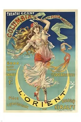 Vintage French Ad Poster For A Theatrical Show ANIMATED COLLECTORS 20x30 NEW • $9.99