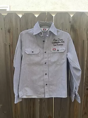 Vintage Ben Davis Chainstitch Button Up Shirt Made In USA Size Small • $60