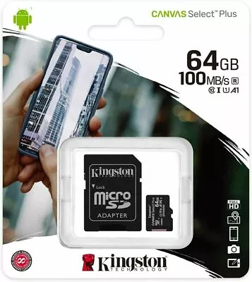 Kingston 64GB Micro SD Memory Card For GARMIN 55 Quad HD Garmin 65W Dashcam • $14.73