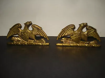  Pair Of Cast Iron Spread Eagle Bookends  1952 VA. Metalcrafters • $29.95