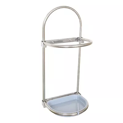  Suction Wall Umbrella Stand Metal Storage Shelf Stainless Steel • £13.85