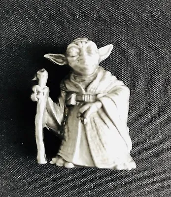 Solid Pewter YODA Star Wars Jedi Master Silver Figurine Statue C • $8.95