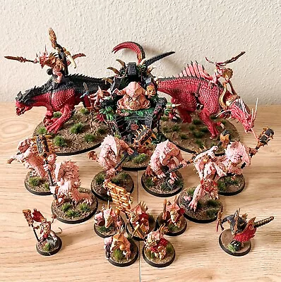 Warhammer Age Of Sigmar - Painted Seraphon Lizardmen Army - BoxedUp (217) • $139.95