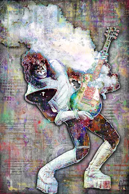 ACE FREHLEY Of KISS Poster KISS Ace Tribute Art 20x30in Free Shipping US • £37.99