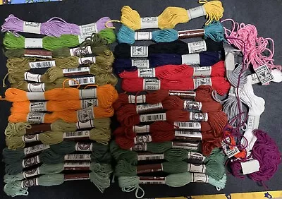 LOT DMC SOFT COTTON No 4 EMBROIDERY TAPESTRY THREADS • $15