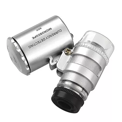 Mini 60X Pocket Microscope Hydroponic Garden Plant Bud Pest Magnifier LED Light  • $15.78