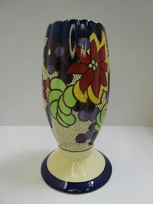 Tuscan Decoro Art Deco Hand Painted Pottery Vase • $68