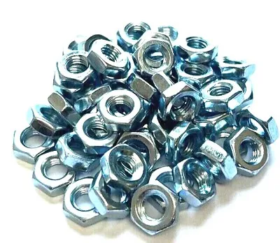 1/4-28 Unf Hex Jam Nuts Thin Wall Nut  Zinc Coated - Steel - 50 Pieces • $6.95