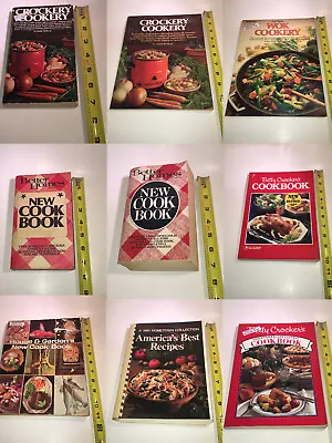Various Vintage Cooking And Recipe Paperback Books • $7