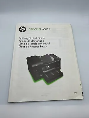 Hp OfficeJet Printer Owners Manual  Model #6500A • $8.46