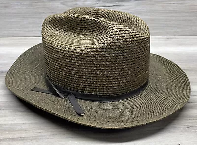 Vintage Mallory Fifth Avenue Stetson Straw Fedora Hat • $39.99