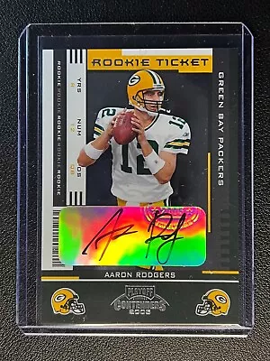 Aaron Rodgers 2005 Playoff Contenders #101 Rookie Ticket Autograph Auto Rc  • $375