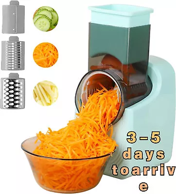 ELECTRIC CHEESE GRATER Salad Maker Slicer Shredder • £33.99