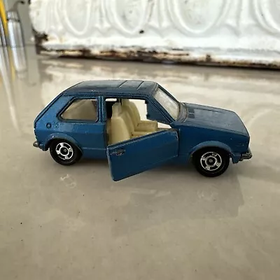 TOMICA VW GOLF GLE NO.F5 8=1/56 Volkswagen Diecast Blue Nice TOMY Toy • $11